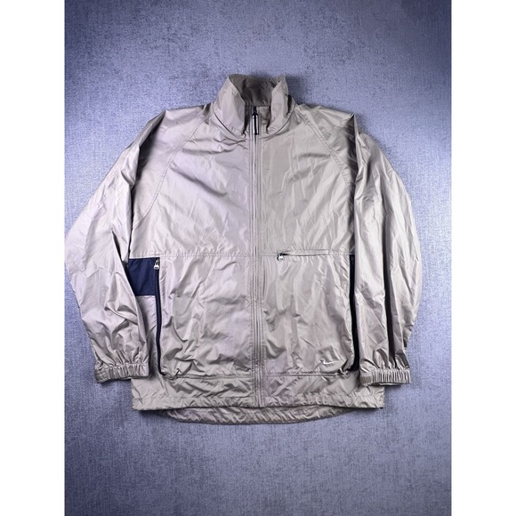 Nike Other - Vintage Nike Windbreaker Men's Large Full Zip Large Zip Pockets Running Golf Gym